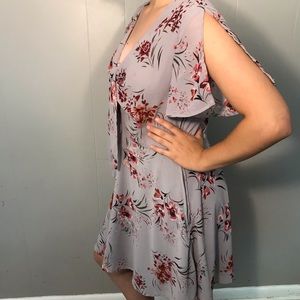 Charlotte Russe  Floral Dress with Tie Front